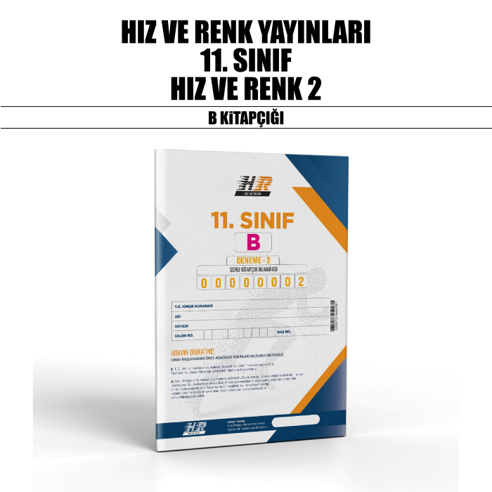 HIZ RENK 11.SINIF SÜREÇ ANALİZ SERİSİ 2-B - 25-26
